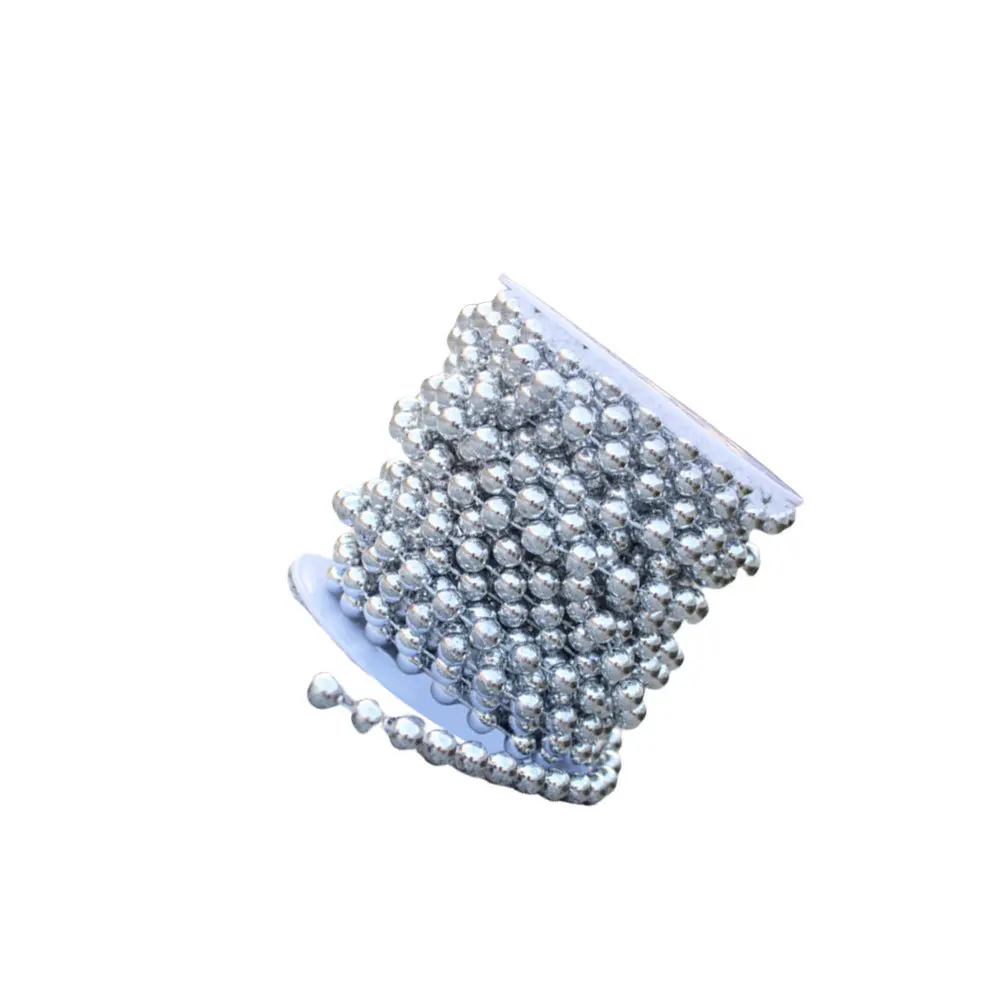 

10M 8Mm Plated Chain Fixed Glossy Diy String For Wedding Christmas Decoration Garland Craft Party Supplies Decoration Beads