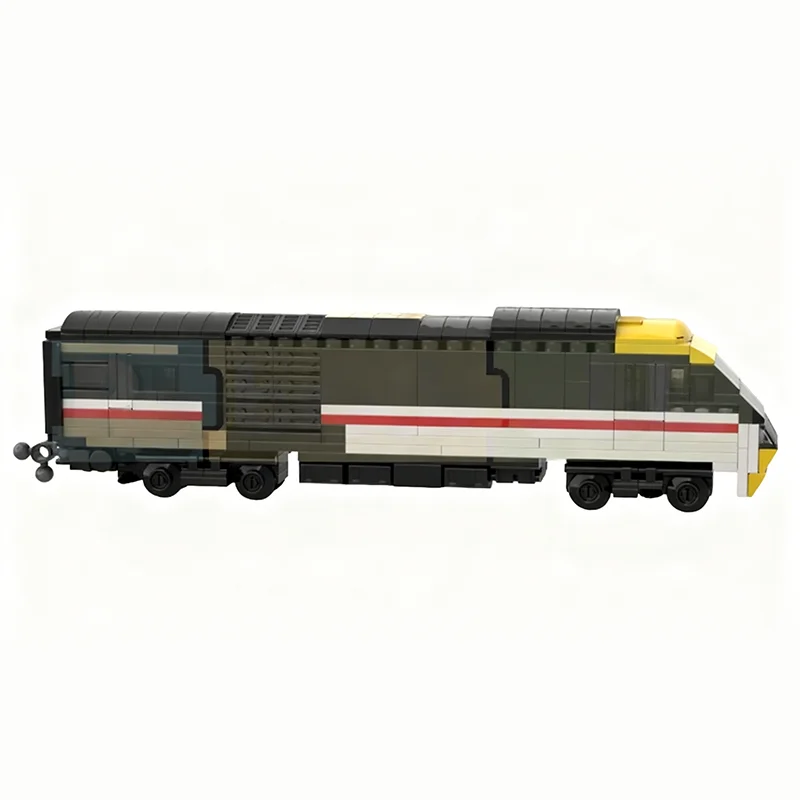 403pcs MOC 4-Wide BR Class 43 HST Power Car In Intercity Livery Creator Model Building Blocks Christmas Gifts Toys Construction