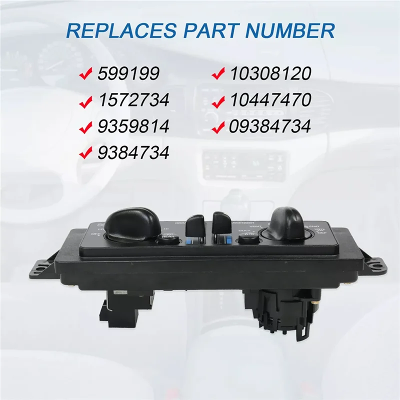 FBIL-Car A/C سخان التحكم في المناخ درجة الحرارة 10308120 10447470 لـ Buick Century Regal 2000-2005 منظم ث/الهواء المزدوج #4