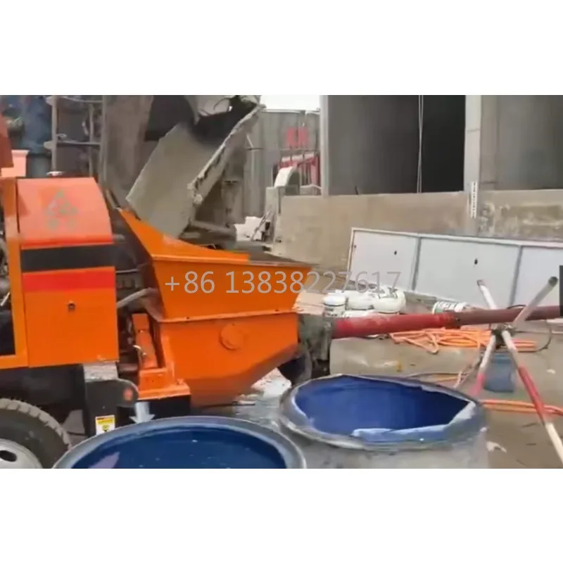 Construction and Building Machinery Small Mini Diesel Pump Cement Concrete Mixer Pump for Sale Electric Provided Pump Truck 3200