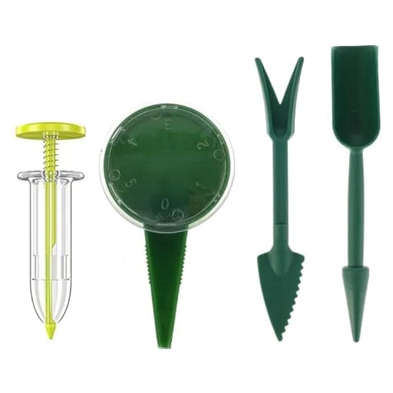 Mini Garden Tool Set: 6PC Seed Spreader With Dibber, Widger And Manual Seed Sower For Efficient Planting