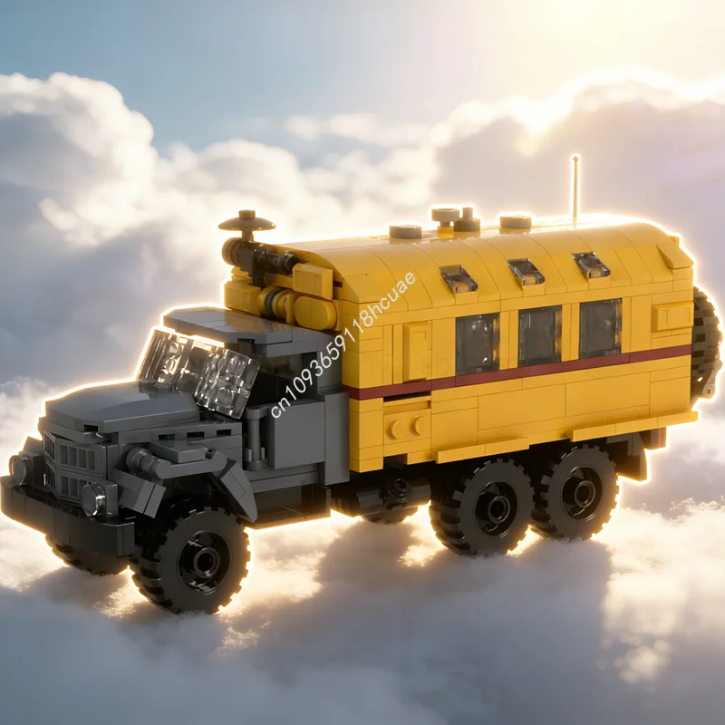 525 elementów MOC ZIL Urząd Technicznego Ratownictwa, model do składania, klocki, zabawka architektoniczna, prezent na Boże Narodzenie, kreatywne DIY, edukacja