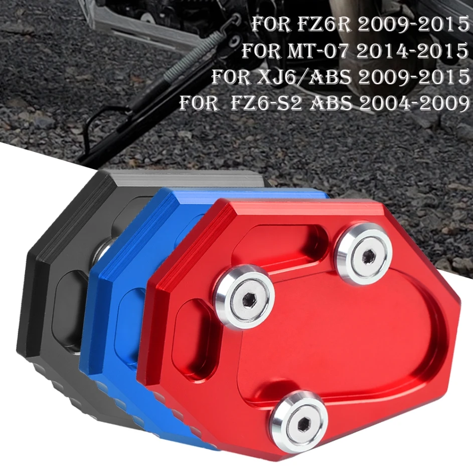 

Motorcycle Sidestand Side Stand Foot Extension Enlarger Plate Pad Support For YAMAHA XJ6 ABS 2009 2010 2011 2012 2013 2014 2015