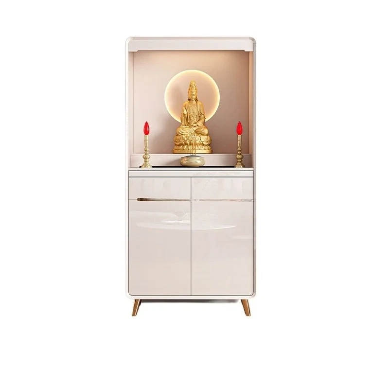 

LH Shrine Cabinet Buddhist Cave New Chinese Vertical Cabinet Simple Modern Guanyin Bodhisattva God of Wealth Fragrant Table