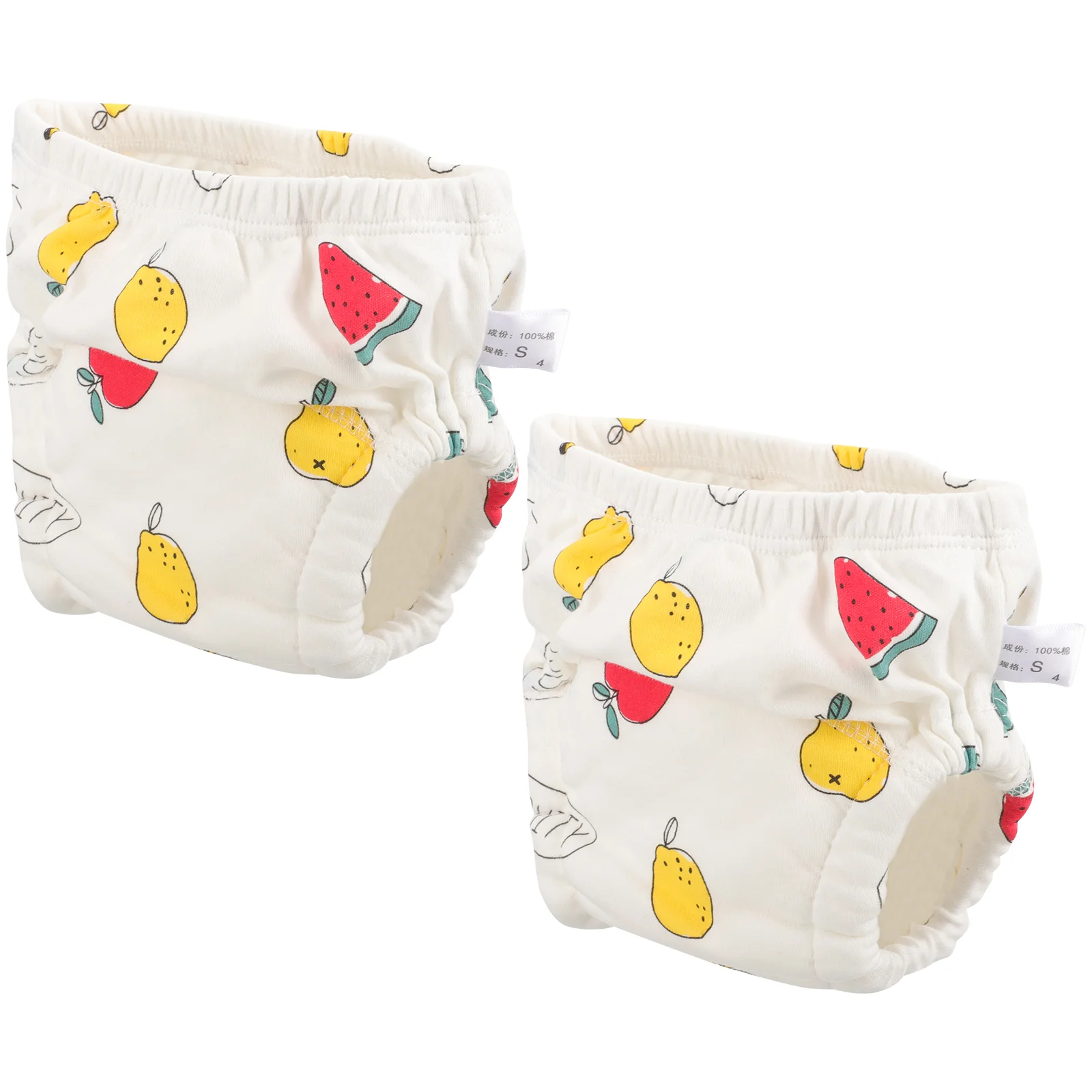 2 Pcs Baby Training Pants Cloth Diapers Newborn Washable Cotton 0 18 lbs S 90 Reusable Soft Leak Proof Comfortable Toddler