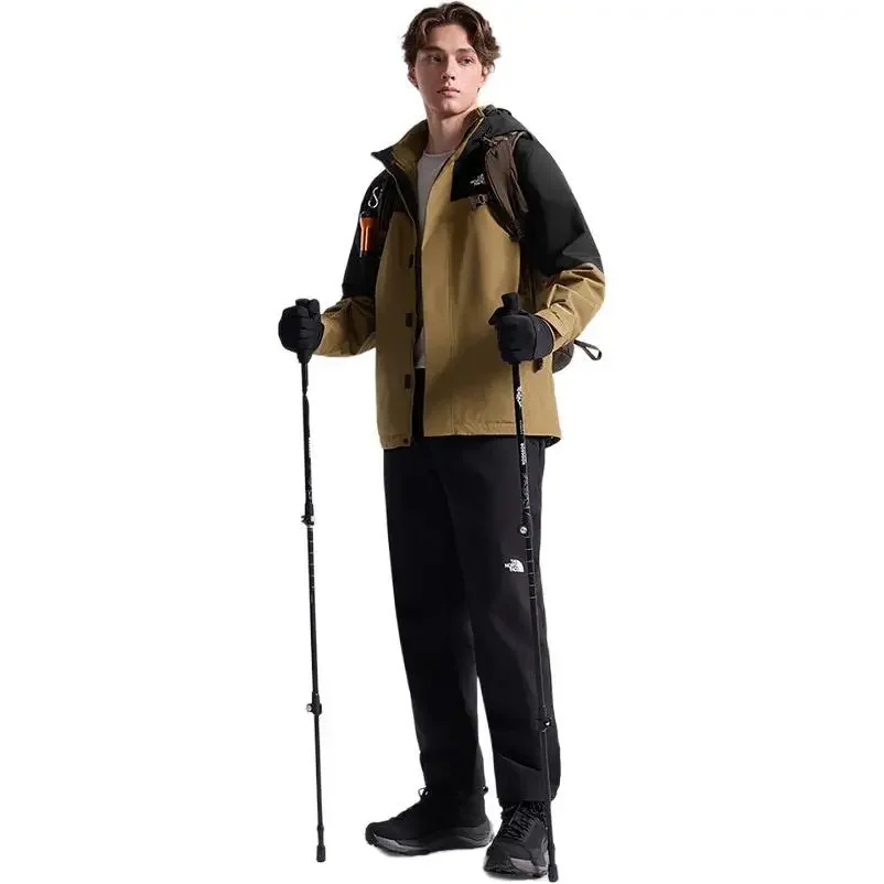 THENORTH FACE Hard Shell Three-in-one Fleece Liner Hooded Loose Hiking Waterproof Windproof Warm Jacket Men's NF0A89ZP-RL5
