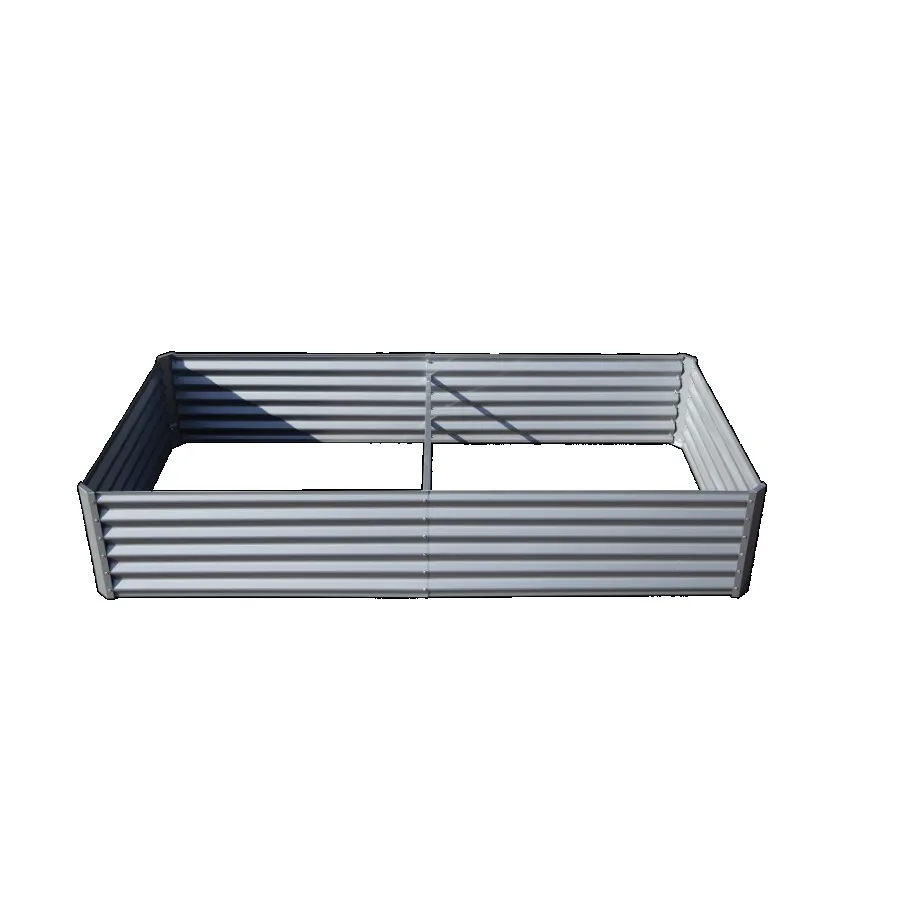 

6x3x1ft Galvanized Raised Garden Bed Outdoor Planter Garden Boxes Large Metal Planter Box for Gardening Vegetables Fruits Flowe