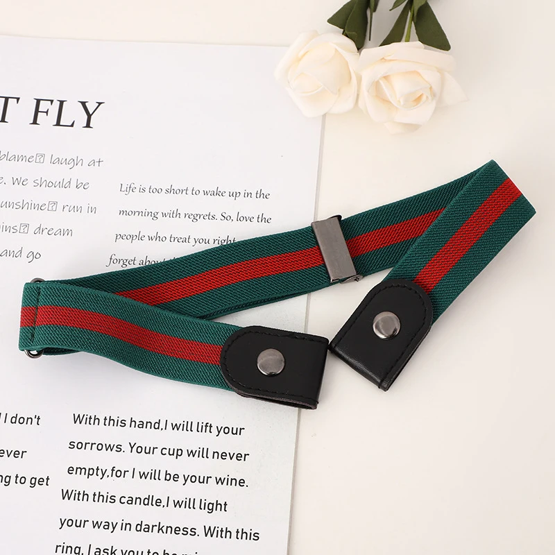 1pc of a No-Buckle Elastic Belt, Designed for Both Men And Women, Featuring an Adjustable And Discreet Elastic Band