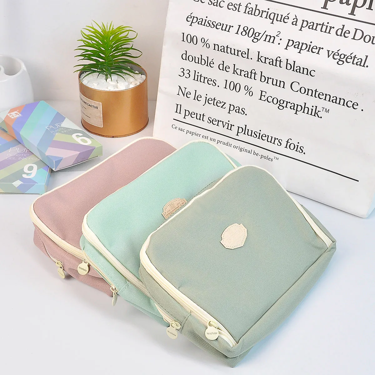New Portable Pencil Case New Pencil Bag Large Capacity Pencil Case Stationery Kawaii Pencil Case Back To School Season image 2