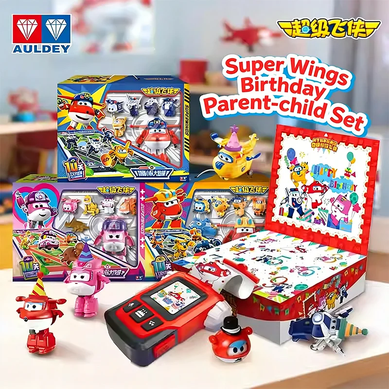 

AULDEY Original Super Wings Jett Dizzy Paul Parent-Child Board Game for Family Entertainment Festival Birthday Toy Gift Set