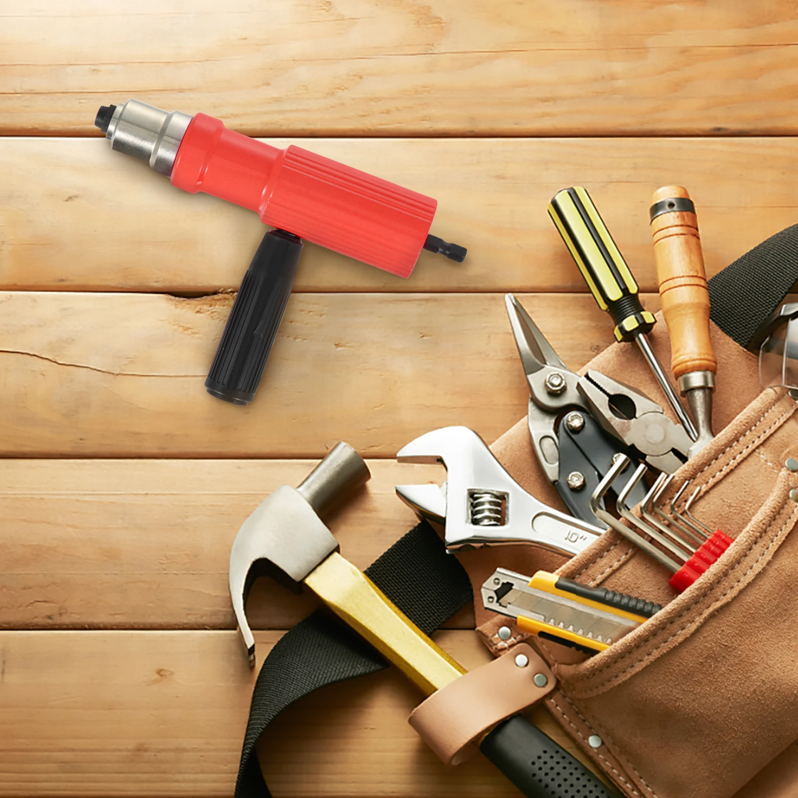 

Electric Rivet Gun ABS Alloy Steel High Strength Portable Efficient Drilling Riveting Tool for Door Window