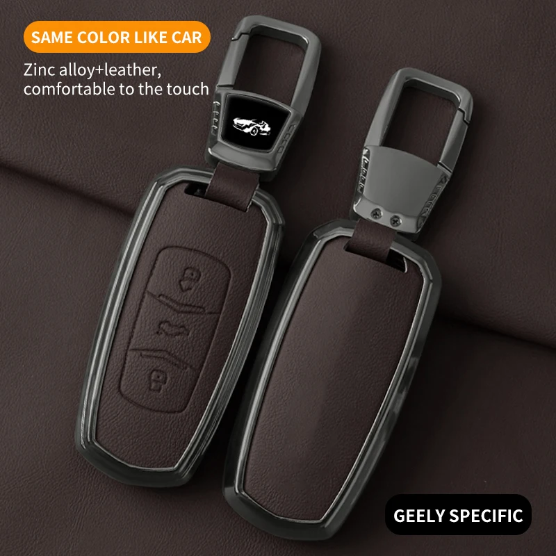 Zinc Alloy Car Remote Key Case Cover Holder for Geely Boyue Emgrand gl gs Vision x6 Borui s1 Car Key Protector Shell Keyless