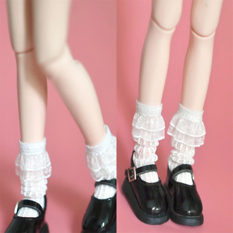 HOUZIWA Doll Accessories Blyth Doll Socks Lace For OB22 OB24