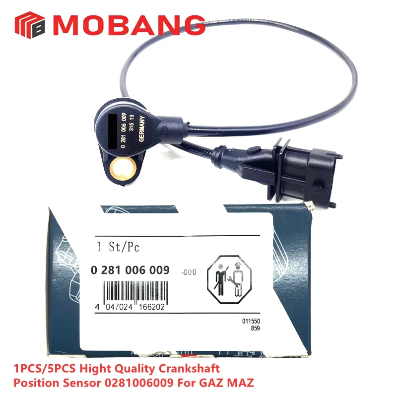 1PCS/5PCS Hight Quality Crankshaft Position Sensor 0281006009 For GAZ MAZ