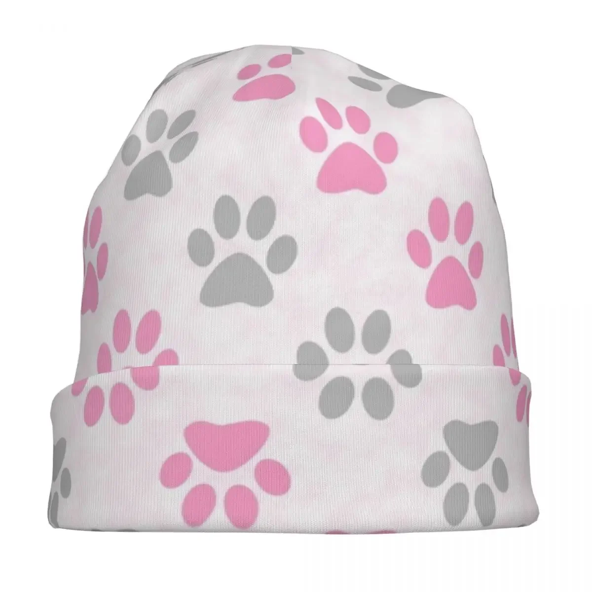 Cute Pet Dog Puppy Paw Skullies Beanies Hat Vintage Men Women Ski Caps Warm Head Wrap Bonnet Knitting Hats