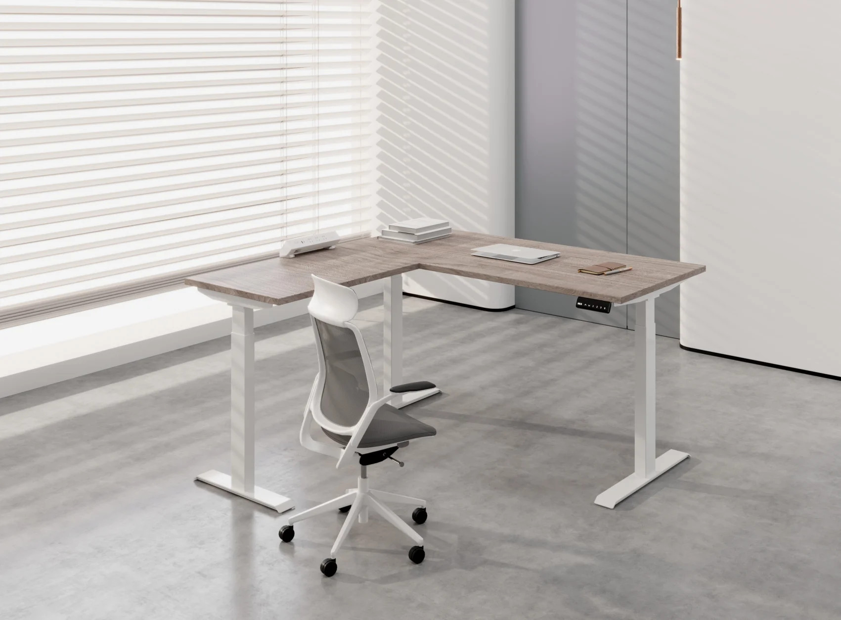 Hot Sell Computer Official Standing Electric Height Adjustable Desk Studio Workstation Multi-person Positions Desk