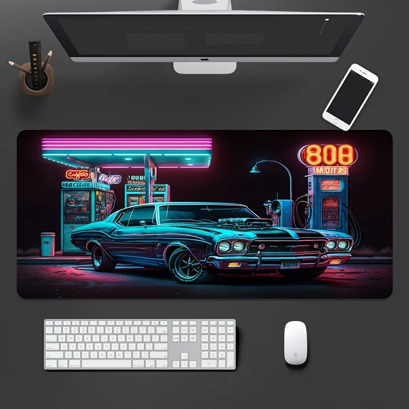 

Высококачественный спортивный автомобильный коврик для мыши в стиле киберспорта, резиновая нескользящая основа, настольный коврик, игровой коврик из высококачественного материала, коврик для мыши с замковым краем