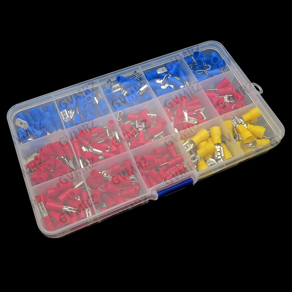 280pcs Terminals Spade Butt Connector Kit Wire Connector Kit Male Female Insulated Terminals Cold Crimp Terminals Assorted Crimp