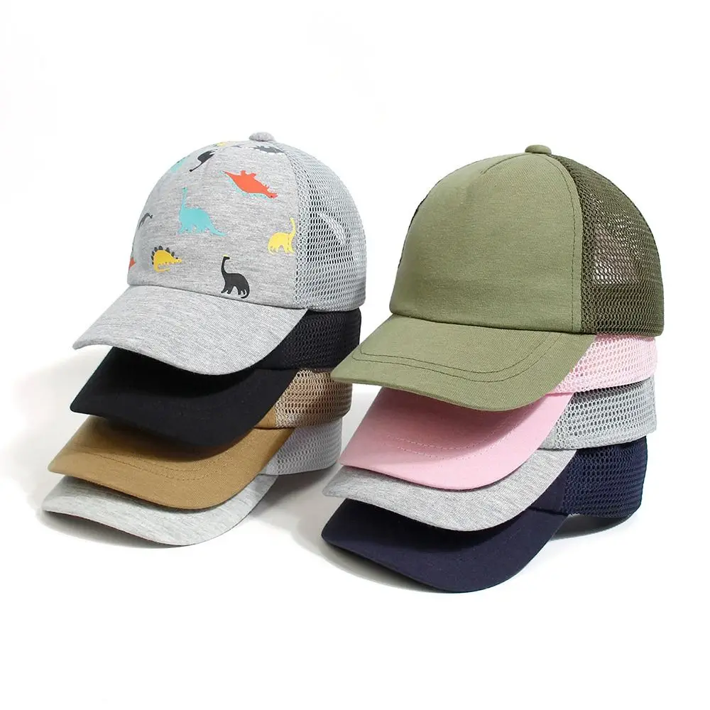 Sun Hat Toddler Baseball Hat Baby Cap Dinosaur Printed Quick Drying Casual Cute Boys Girls