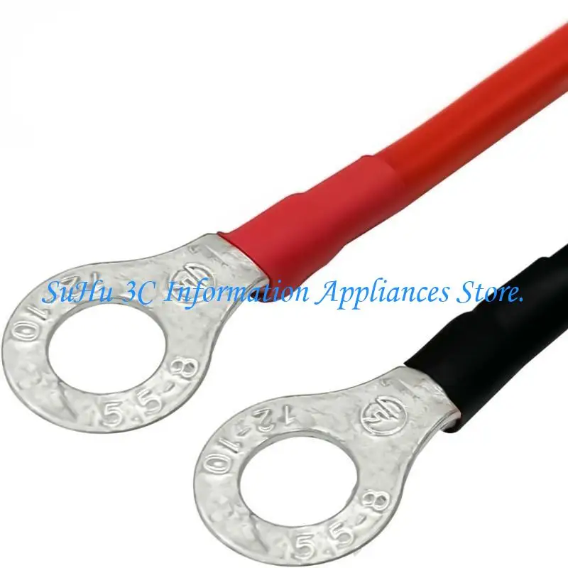 Flexible 150CM XT60i Female to O Rings Cable 10AWG High Efficiency for Outdoor and Professional Use