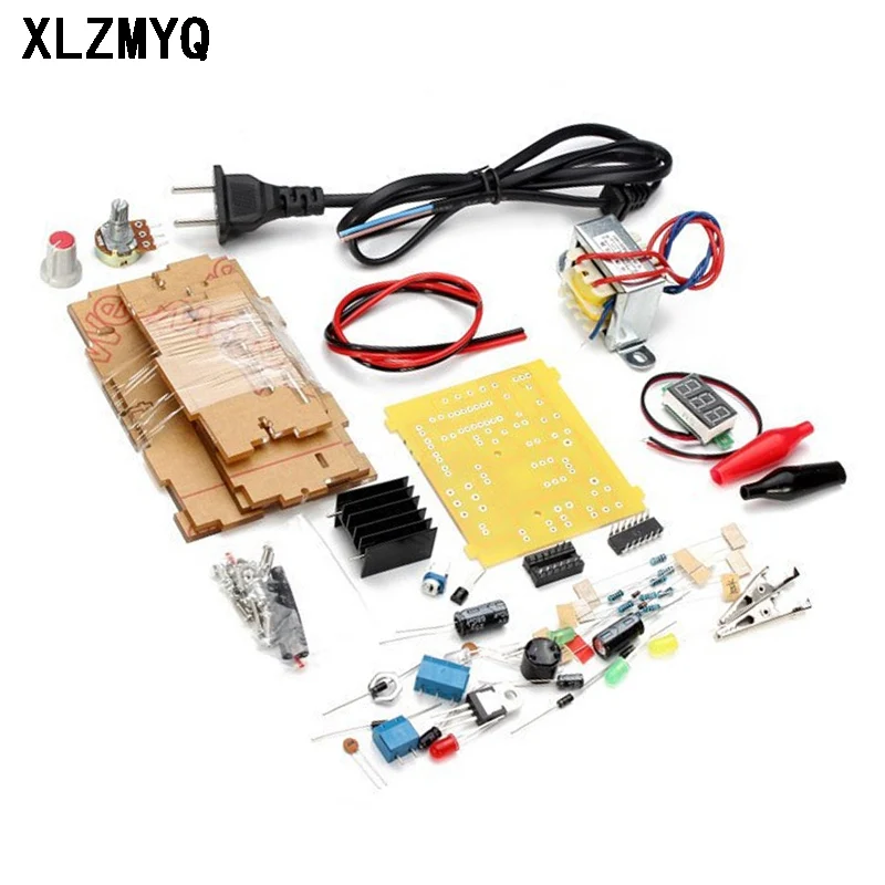 ElectronicDIYLM317AdjustableVoltageRegulatedKitDCStep-downPowerSupplyMakingPartsWithCaseDIYKits-AliExpress13