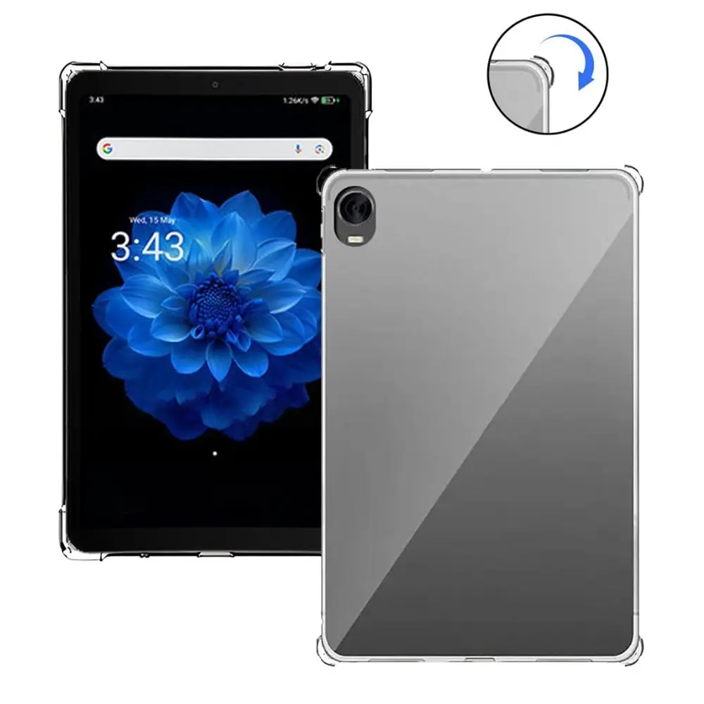 

Transparent Tablet Case Shockproof TPU Back Cover 4 Airbags Soft Protective Shell for Alldocube iplay60 Mini Pro 8.4 inch