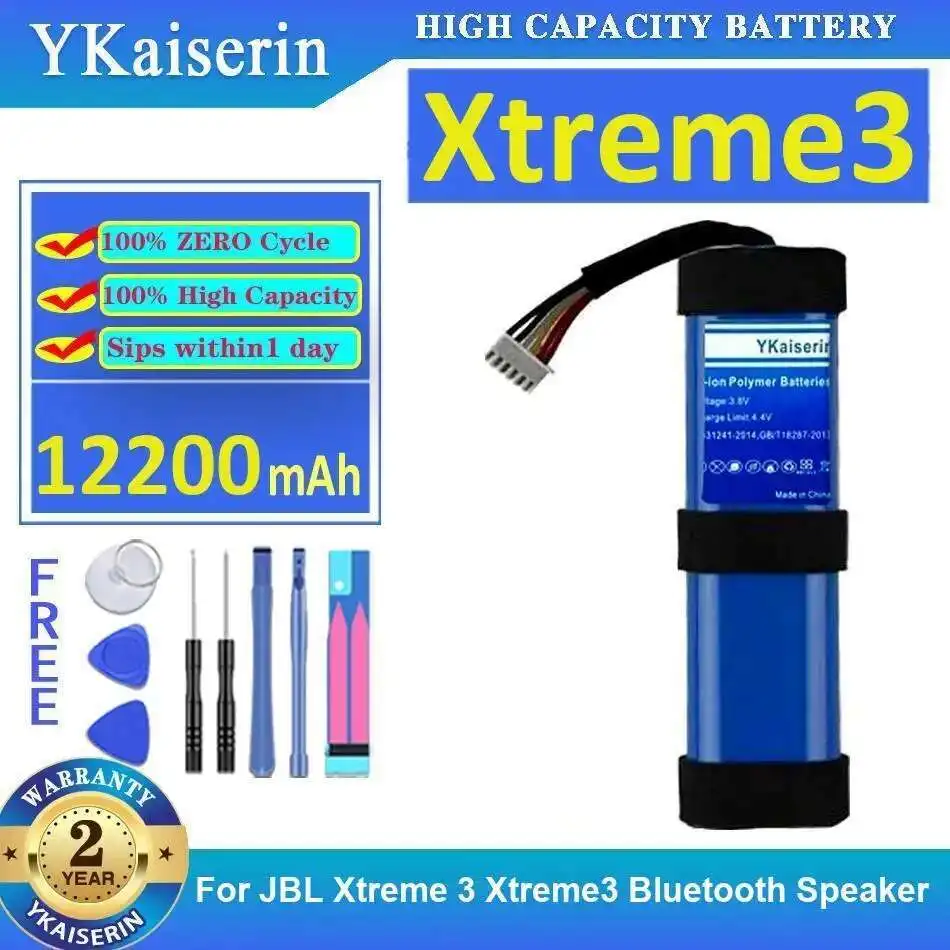 

For Jbl Xtreme 3 Xtreme3 Bluetooth Speaker Reliable Power Supply 12200Mah Battery