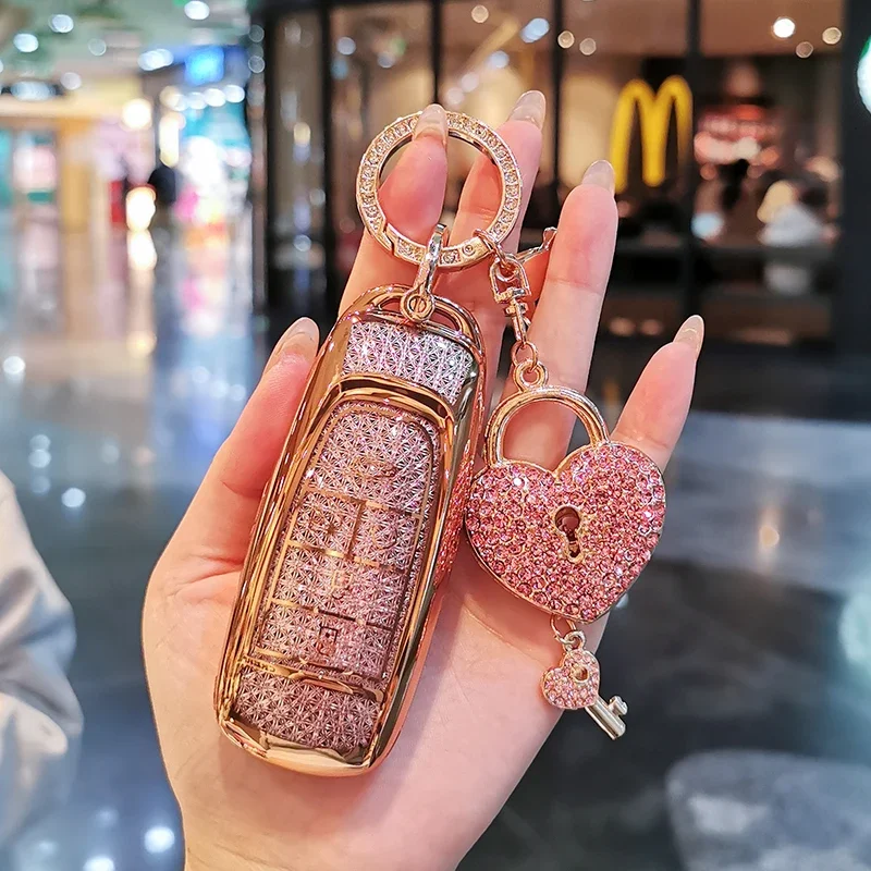 

Suitable for GAC Aion Keycase yplus smax splus v LX S 580 keycover keyshell keychain 24 models 23 Sparkling Car Key Case
