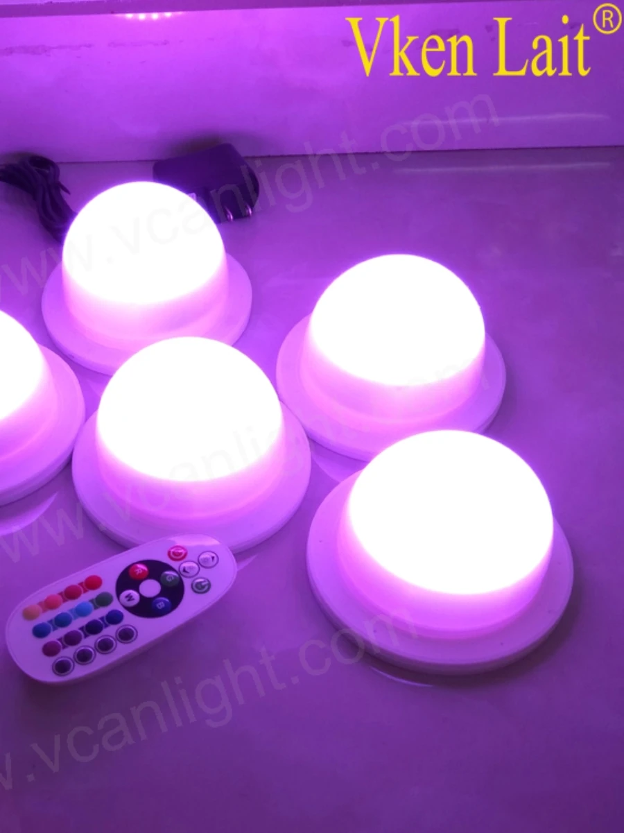 

Remote Control RGB Colours Change with Lithium Battery Charging LED Night Lighting Bulbs for Event VC-L117