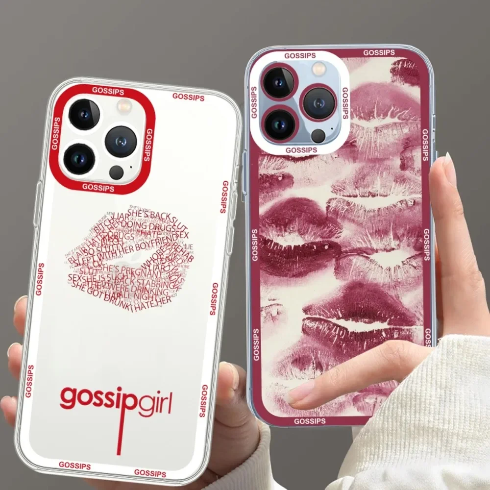 

G-Gossips G-Girl Phone Case For iPhone 11 12 Mini 13 14 Pro Max Transparent Shell