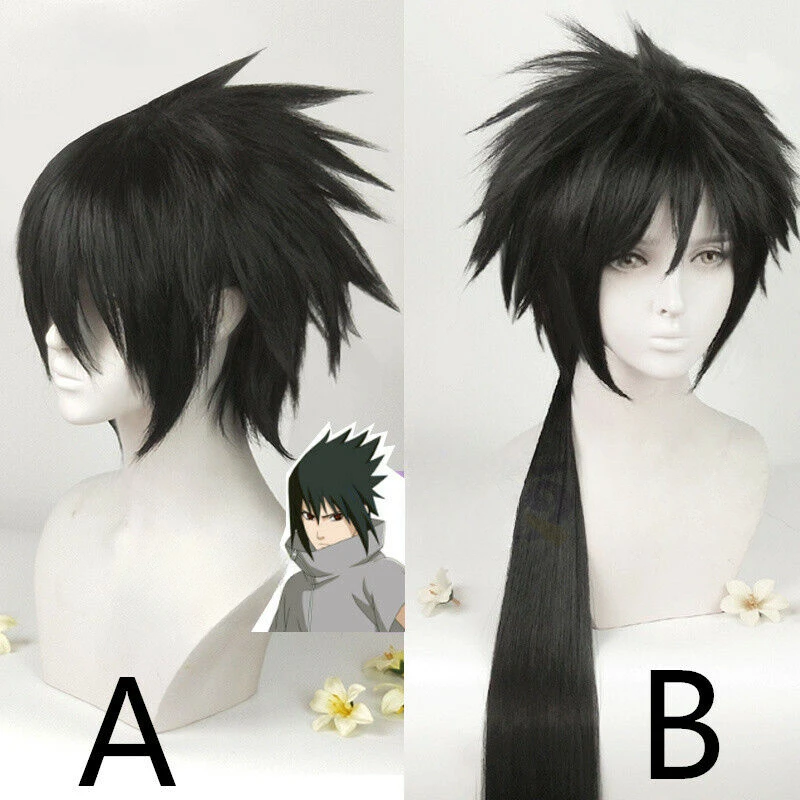 

Halloween Wig Cosplay Uchiha Black Fashion Party Anime Hair