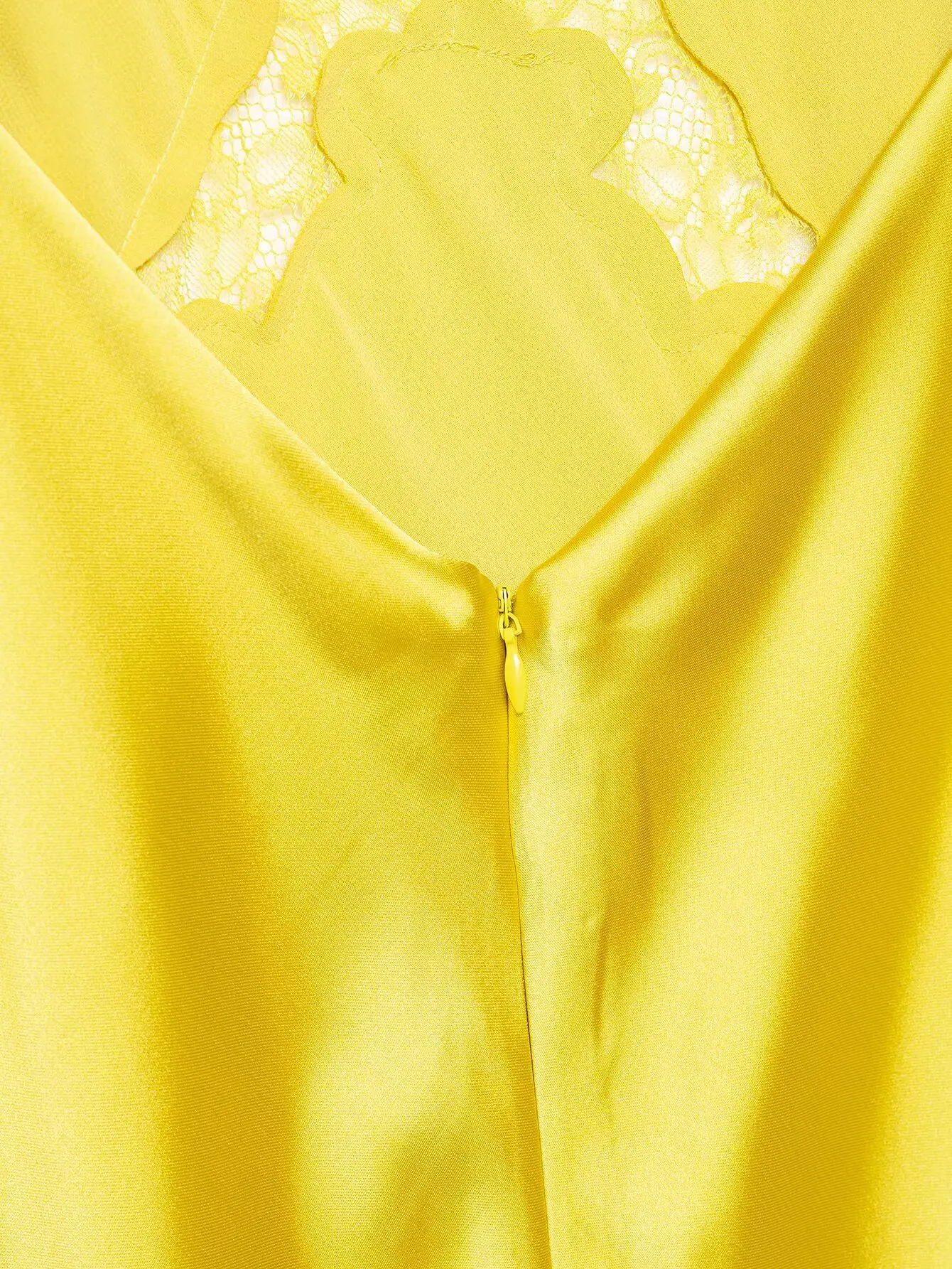 HH 2026 Women Summer Sling Midi Dresses Yellow Hollow Out V-neck Lace Cutout Sleeveless Elegant Sexy Slim Stain Dress For Party