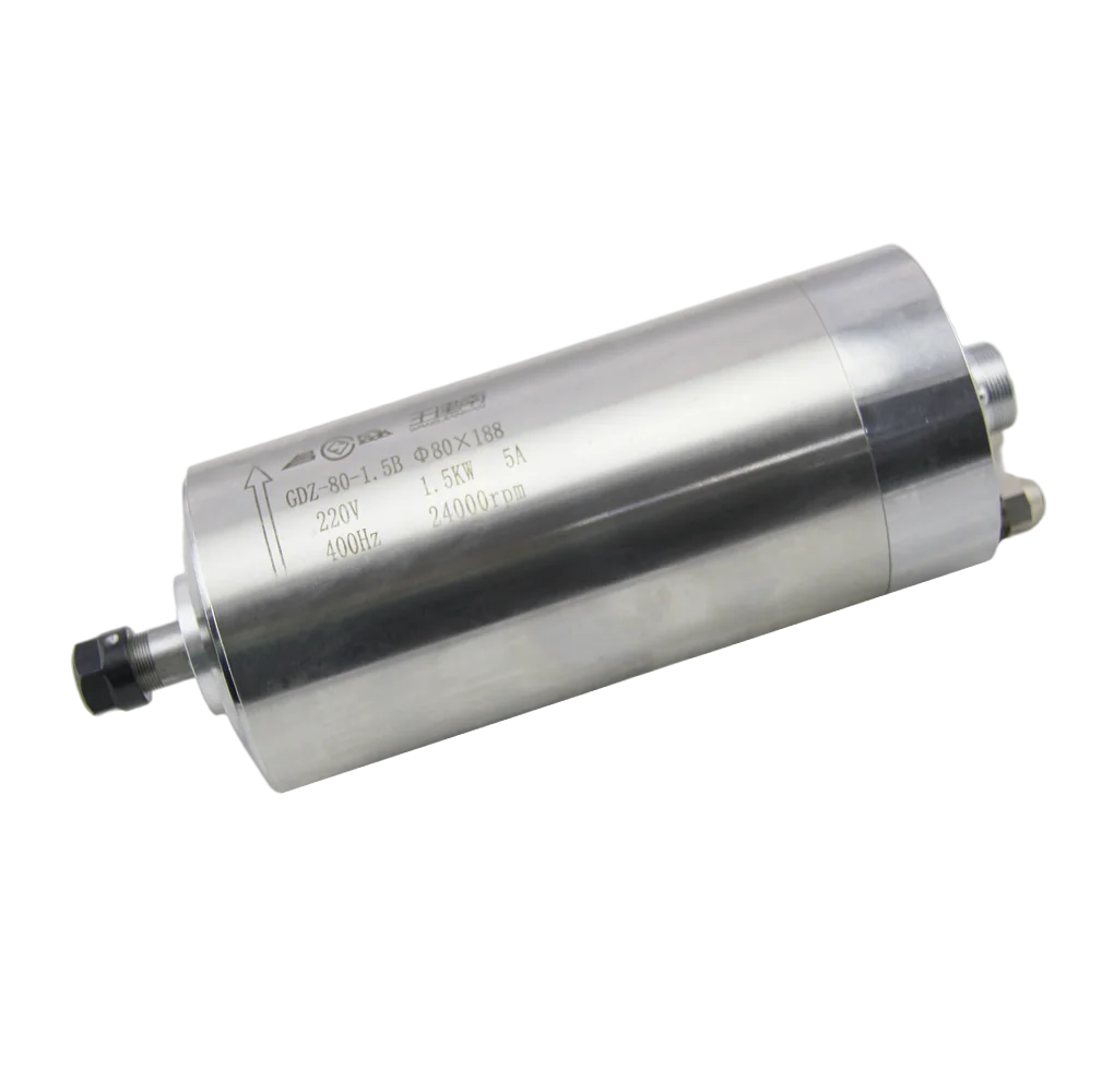 

Electric High Speed Spindle Motor 1.5kw for Wood 220V Collect ER11 400Hz 24000rpm(GDZ 80-1.5)