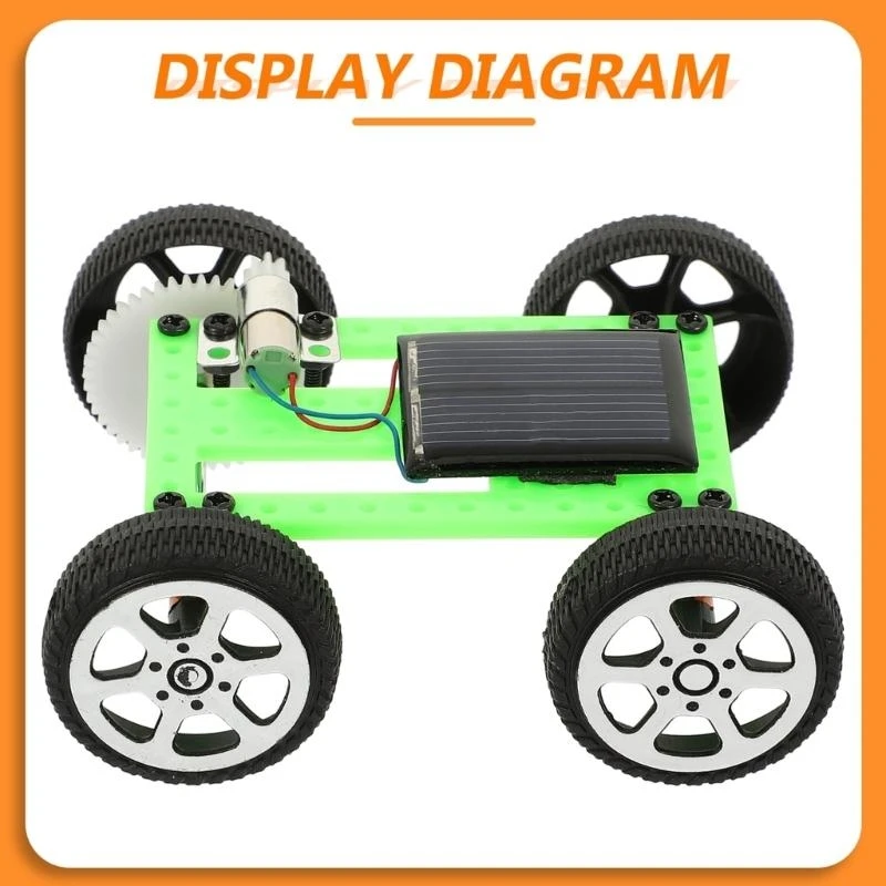 STEM zestawy do budowy samochodów na energię słoneczną model rzemieślniczy projekt zabawka dla dzieci tworzenie 2 szt. 15UB