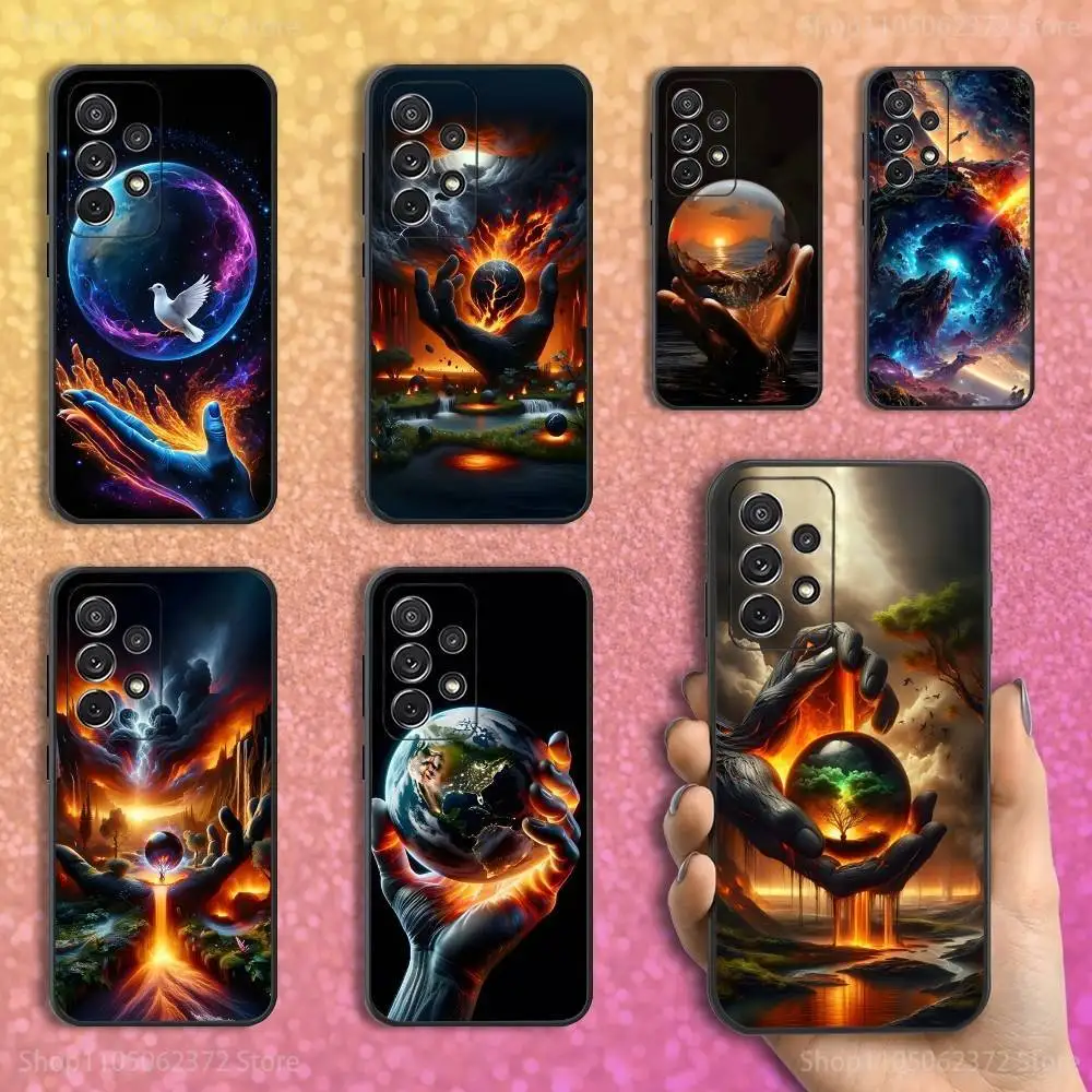 

Environmental Cartoon Art Phone Case For Samsung S25,S24,S23,S22,S21,S20,S10,Ultra,Plus,Lite,FE,Soft Silicone Black Cover