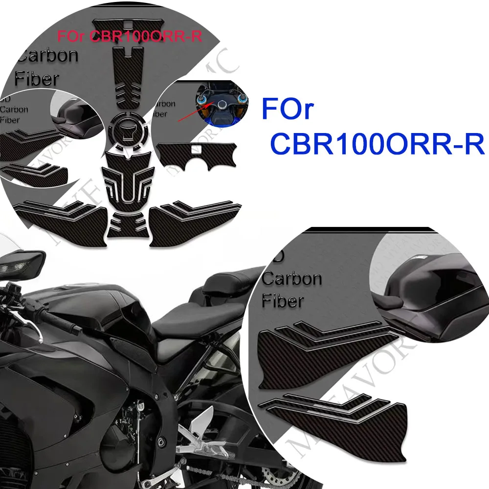 

Fireblade Tank Pad TankPad Cap Stickers Decals Protector Carbon Fiber For CBR1000RR-R CBR1000RR R CBR1000RRR SP