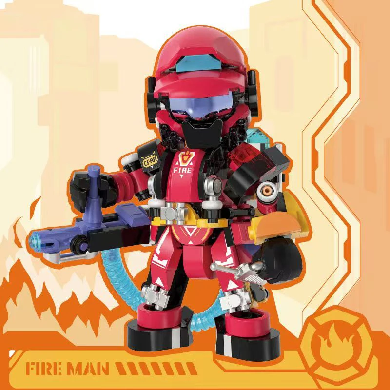 Nuovo Action Figure Squadra di salvataggio Building Blocks Set Modello classico Giocattolo Mattoni Kit Giocattolo fai da te per giochi per bambini Bambini Raccogliere giocattoli