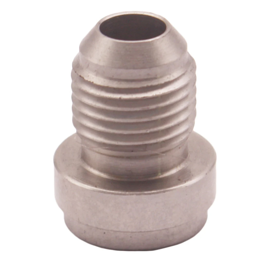 Weld on 6AN Fitting Bung Adapter Stainless Steel Polished Surface Secure Connector for Mild Steel Tank