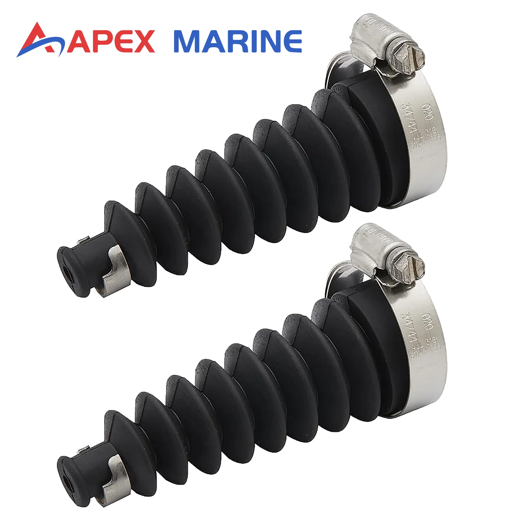 Kit de soufflet de câble de commande 2 pièces 74639A2 74639Q02 compatible avec les systèmes de transmission Stern Drive Alpha 1 Gen 2 Bravo 1 2 3 MerCruiser – Pièces de réparation marine