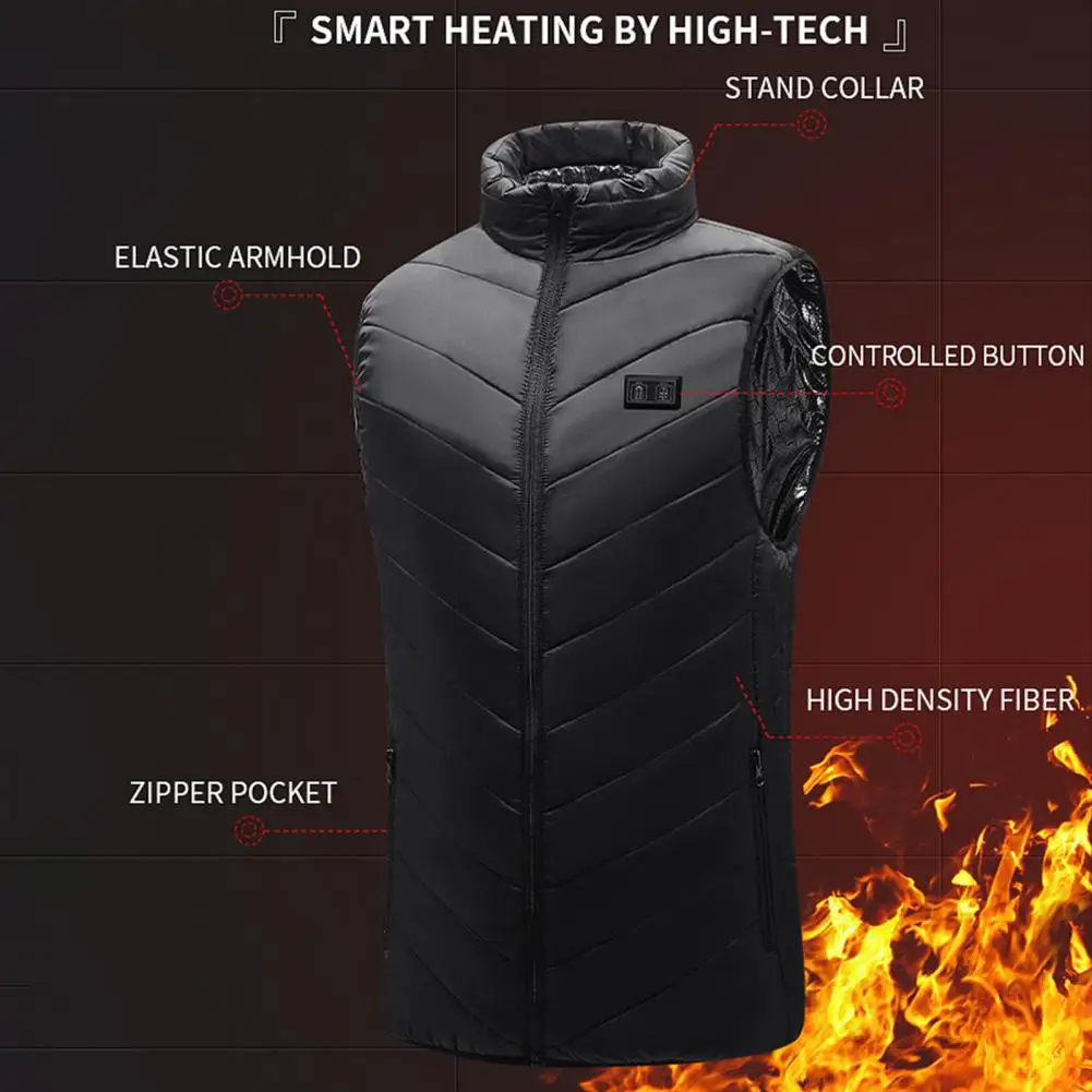 

Stable Performance Washable Windproof Pockets USB Heating Vest for Parents