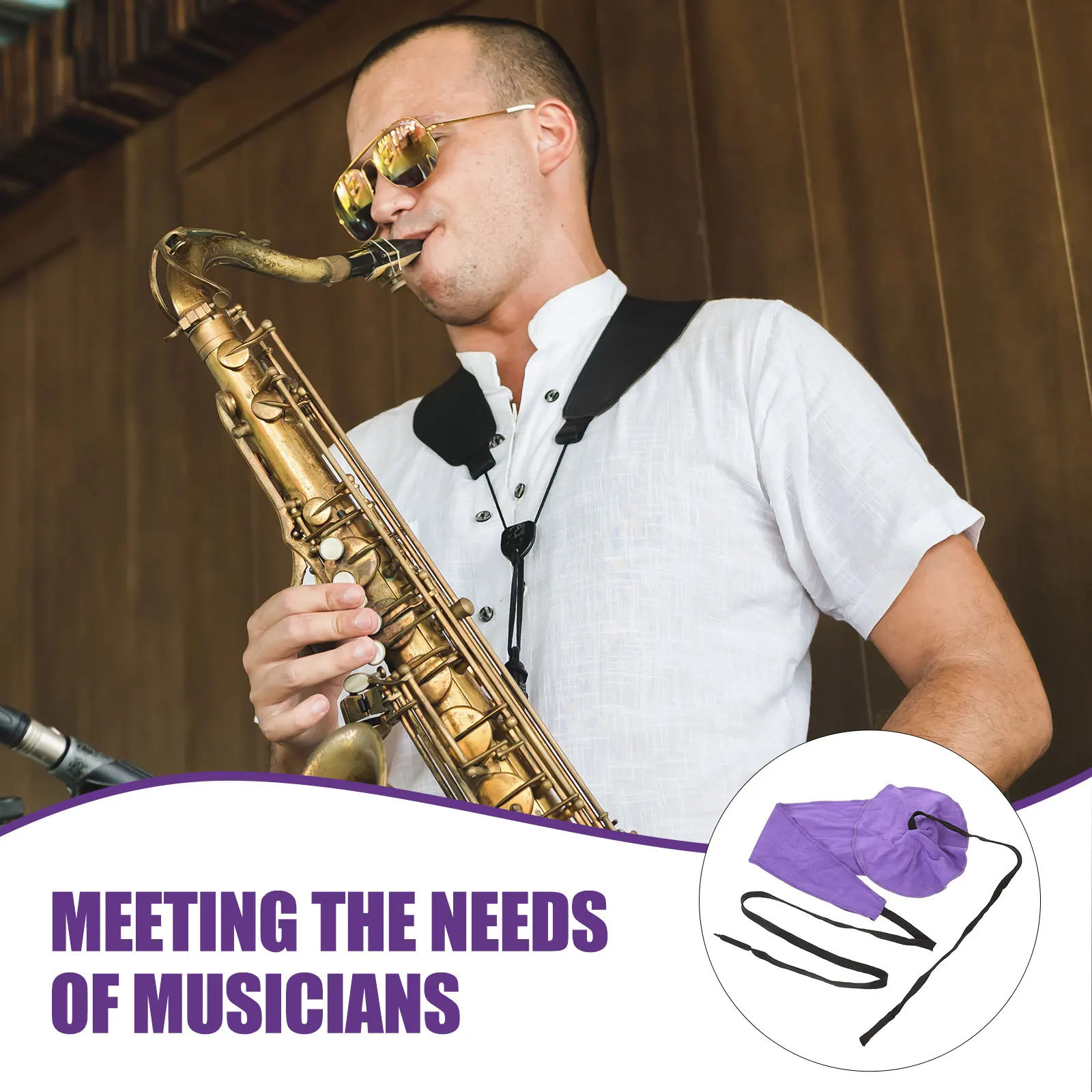 

2 Pcs Saxophone Cleaning Cloth Strips Chamber Cloths Musical Instrument Clarinet Clearance Cleaner Oboe Kit