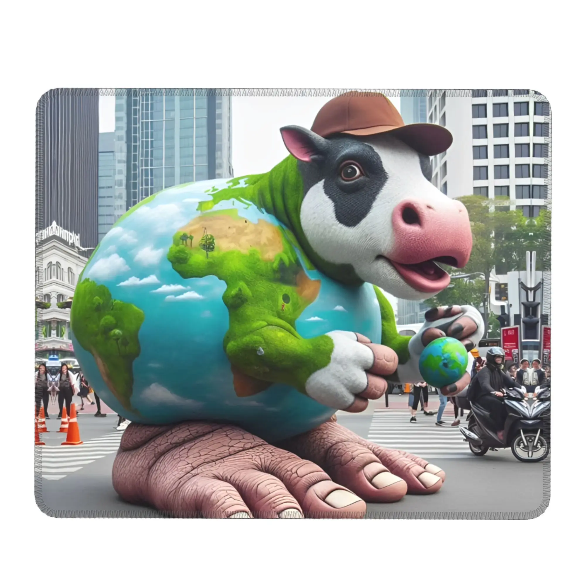 

Gamer Mouse Pad The Saturnian Cow Italian Brainrot Comfortable Mousepad Desk Accessories Mouse Mats For Laptop PC MacBook