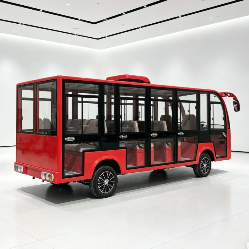 Autobús Turístico Eléctrico Ecológico, Autobús Eléctrico de 14 Plazas con Batería, Minibús Eléctrico, Autobús de Transporte