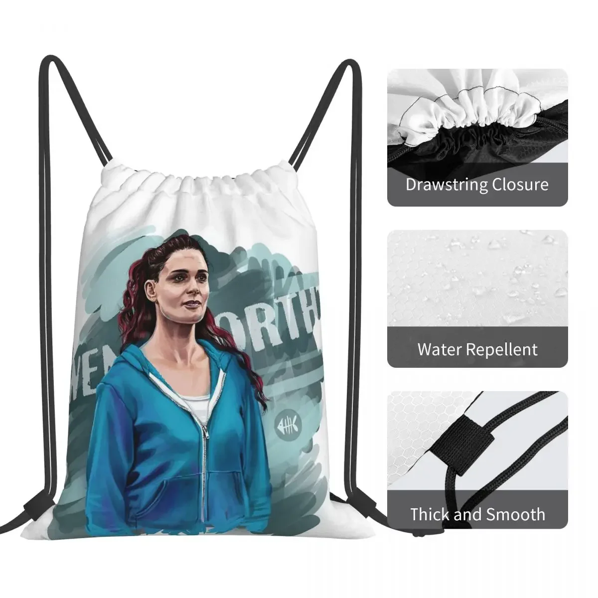 Bea Smith-Sacos de cordão portáteis, bolso, bolsa esportiva, bolsa para estudantes de viagem, mochilas de moda