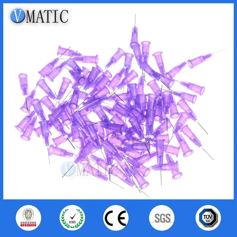 Free Shipping 24G Precision Passivated S.S Dispense Tip With PP Safetylok hub 0.5