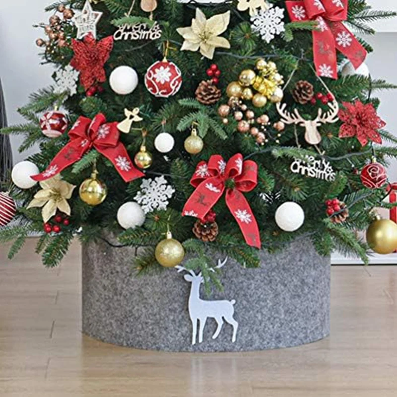 Tappetino per gonna con colletto per albero di Natale con supporto per albero per decorazioni sotto gli alberi di Natale Collare per albero di Natale