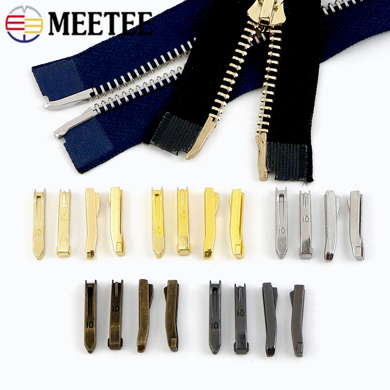 

10-50Pcs 3# 5# 8# 10# Two-way Zipper Plug for Clothing Zip Anti Slip Stopper Zips End Clip Zippers Repair Kit Sewing Accessories