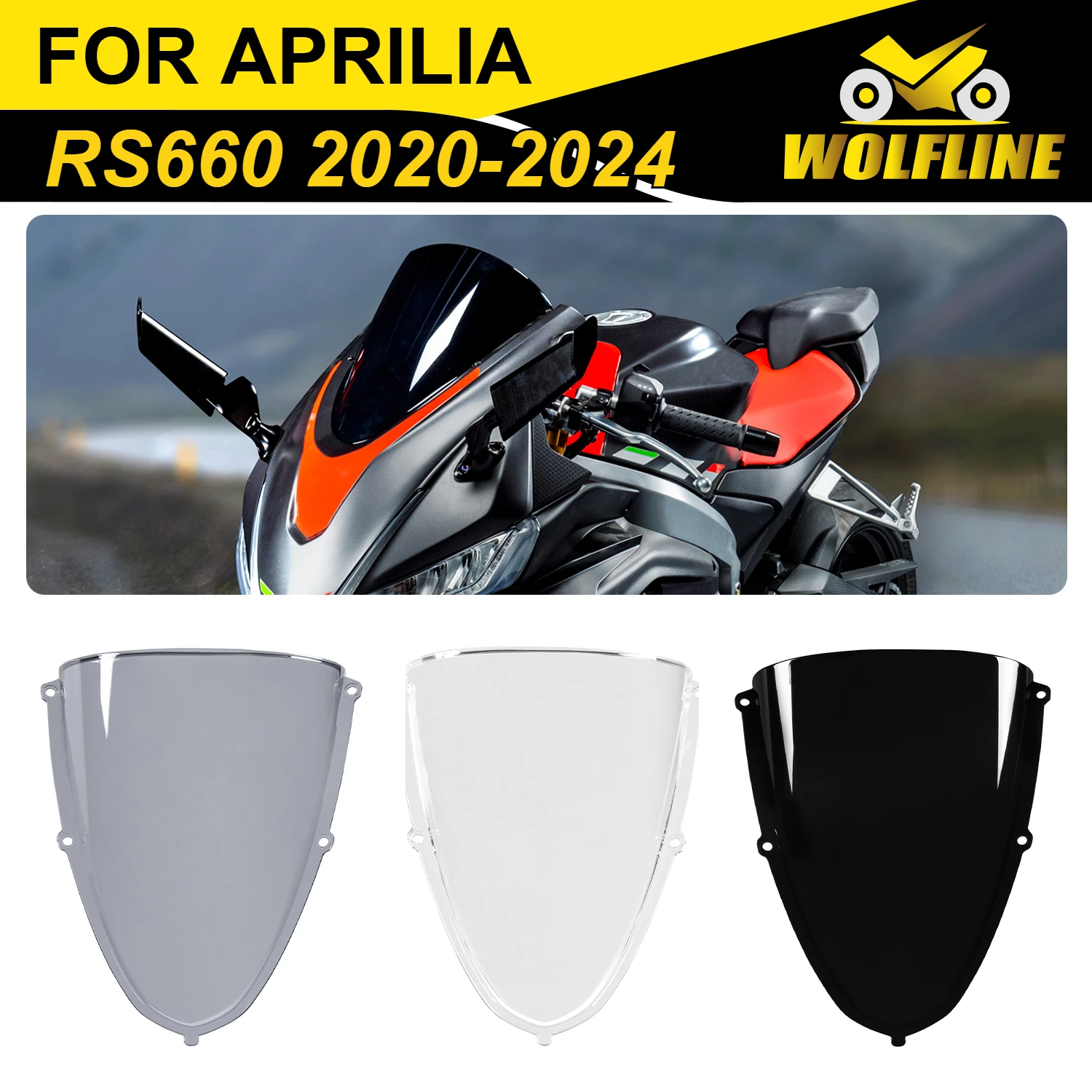 

Wolf Line Motorbike Wind Shield Front Fairing for Aprilia RS660 2020-2024 2021 2022 2023