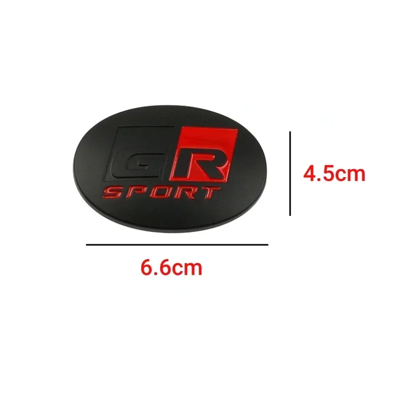 ABS GR Sport Logo Car Steering Wheel Center Sticker for Toyota Land Cruiser Yaris Camry Vios Corolla 4runner Tundra RAV4 Tacoma view 2