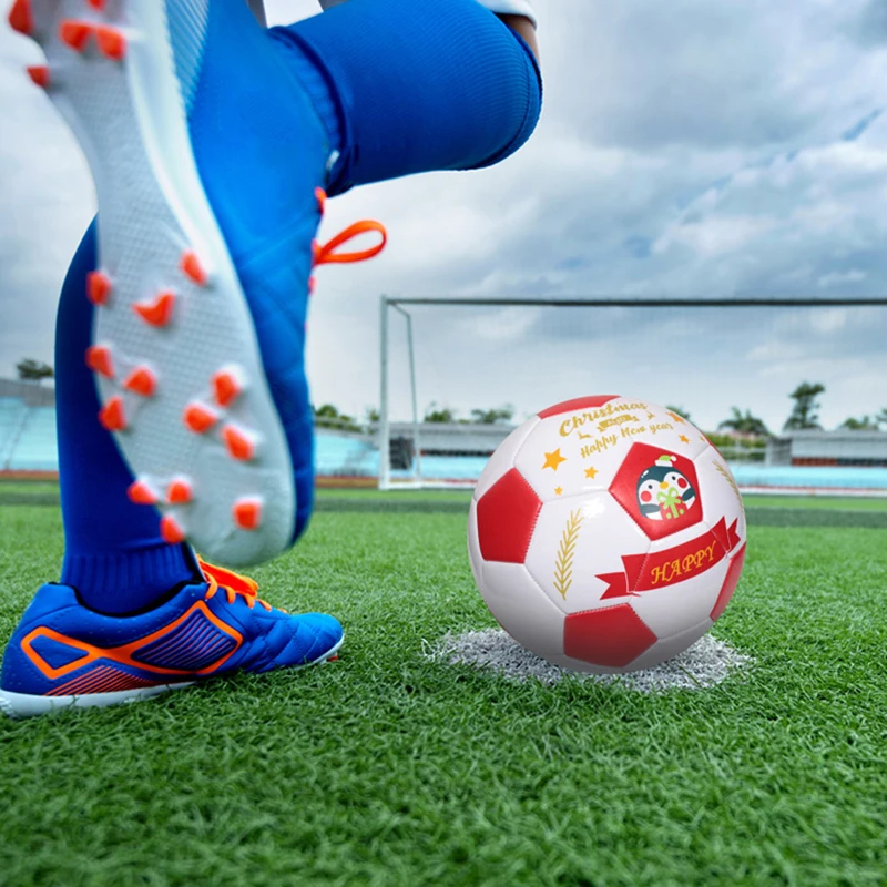 كرة قدم مقاس 5 رسمية من البولي يوريثان كلاسيكية لكرة القدم مقاومة للاهتراء في الهواء الطلق #6